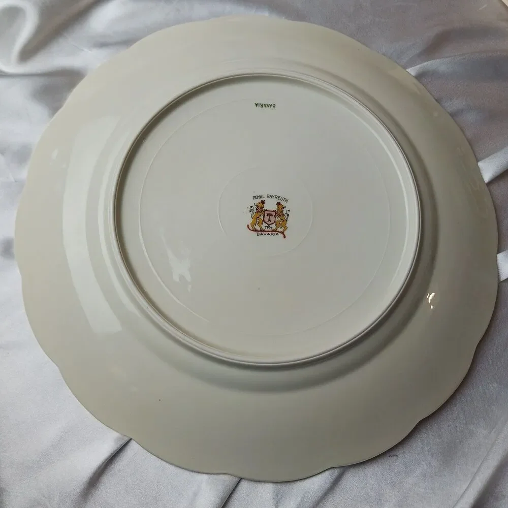 Antique Royal Bayreuth Floral Dinner Plate 10''